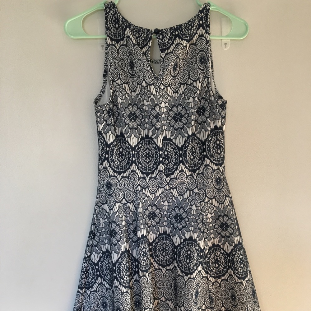Navy lace dress